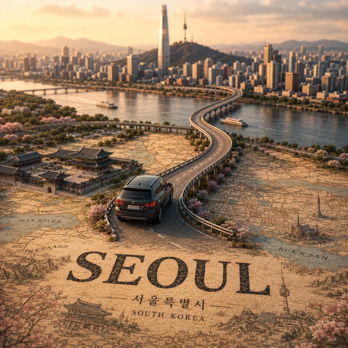 Tilt-Shift City Map Scene preview image 3