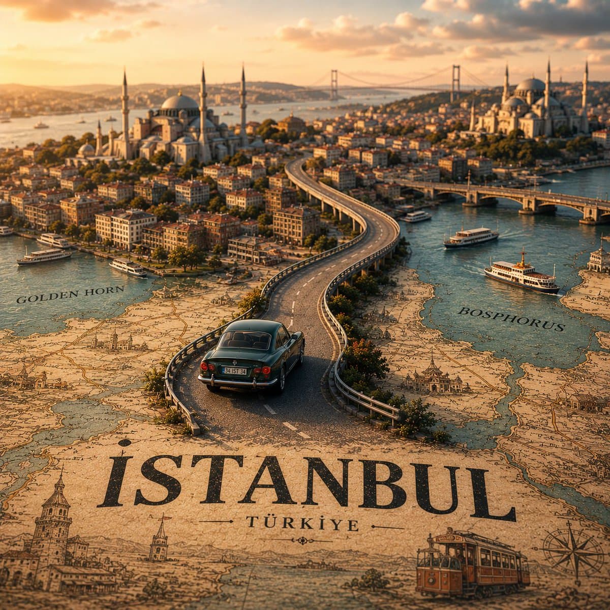 Tilt-Shift City Map Scene preview image 4