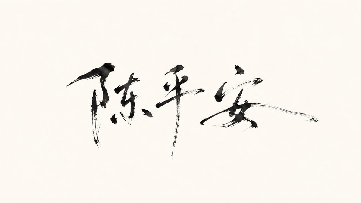 Minimalist Oriental Ink Signature Design preview image 1