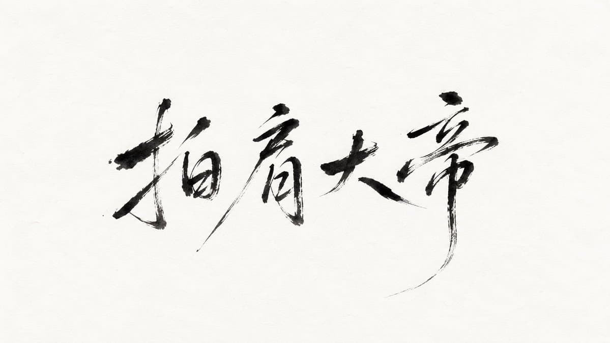 Minimalist Oriental Ink Signature Design preview image 2