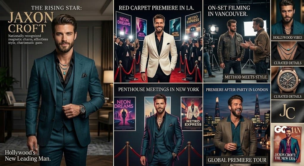 Hollywood Star Editorial Collage preview image 1