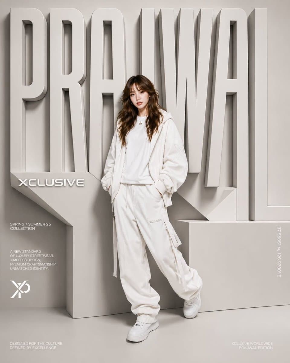 Luxury Fashion Campaign Poster preview image 2
