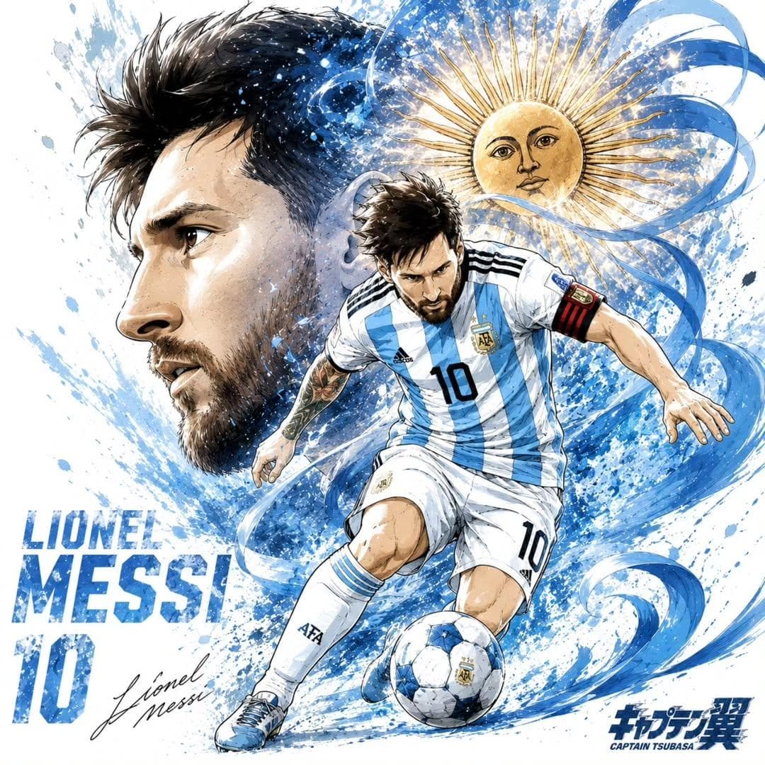 Dynamic Football Superstar Illustration preview image 2