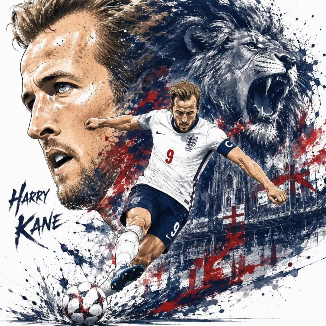 Dynamic Football Superstar Illustration preview image 3