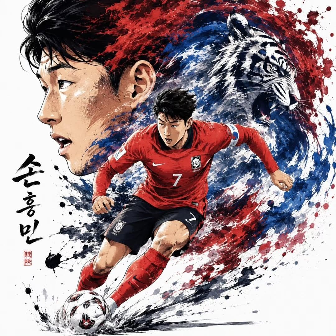 Dynamic Football Superstar Illustration preview image 4