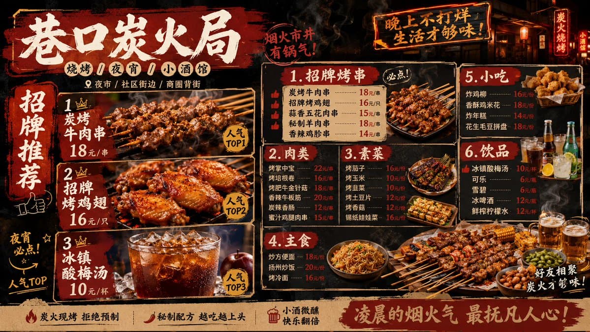 Professional Restaurant Menu Design preview image 1