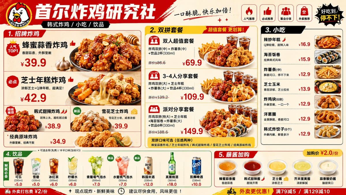 Professional Restaurant Menu Design preview image 2