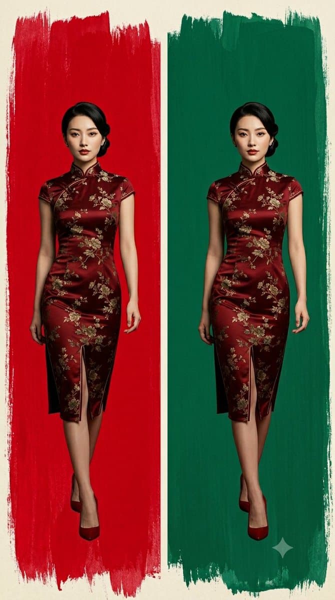 Cheongsam Fashion Diptych preview image 1