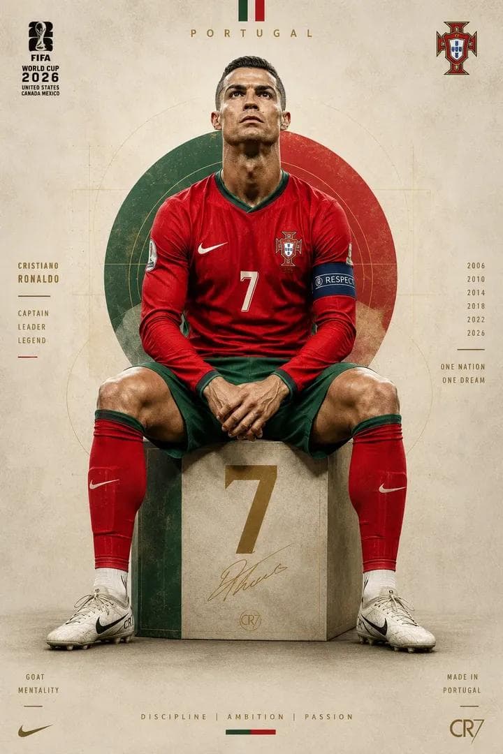 Legendary Portuguese Footballer Portrait preview image 1