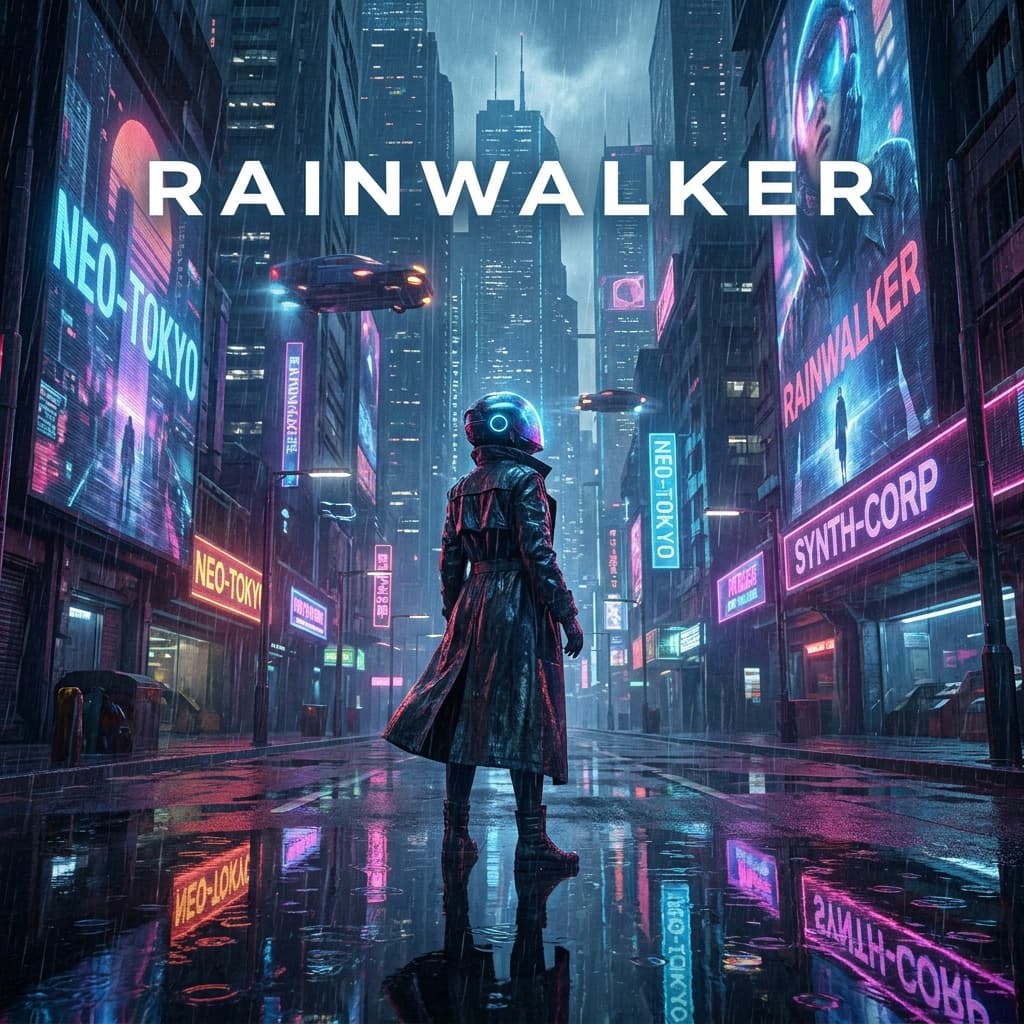 Cyberpunk Nova Rebellion Poster preview image 2