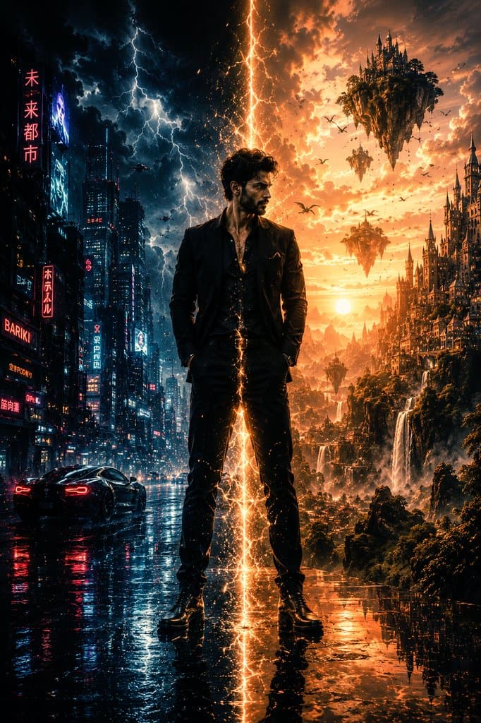Epic Sci-Fi Parallel Worlds Artwork preview image 1