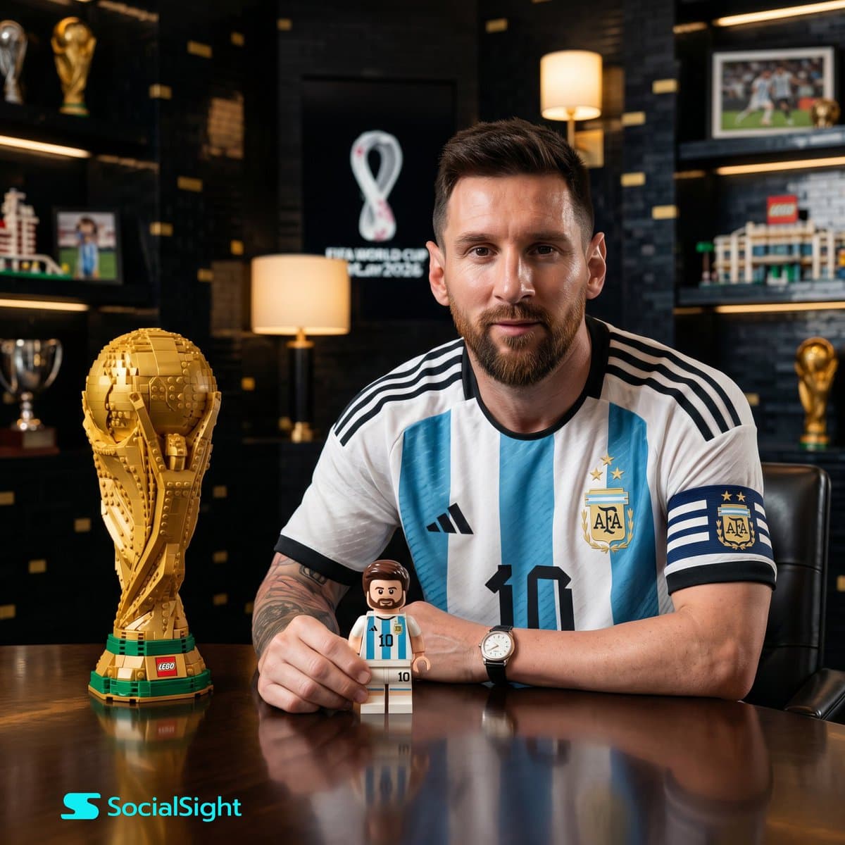 Lionel Messi Lego Portrait preview image 2