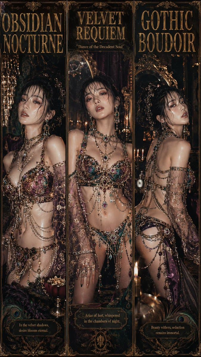 颓废的哥特式闺房海报 preview image 4