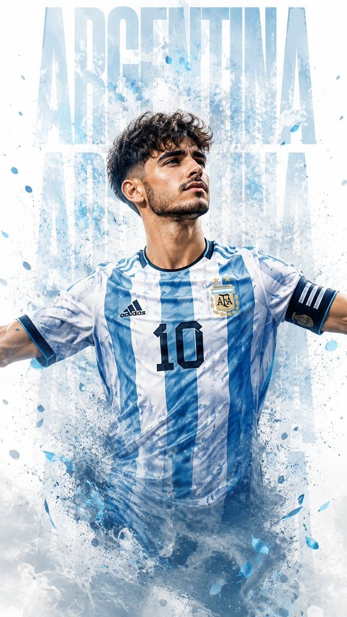 Photorealistic Footballer Celebration Illustration preview image 1