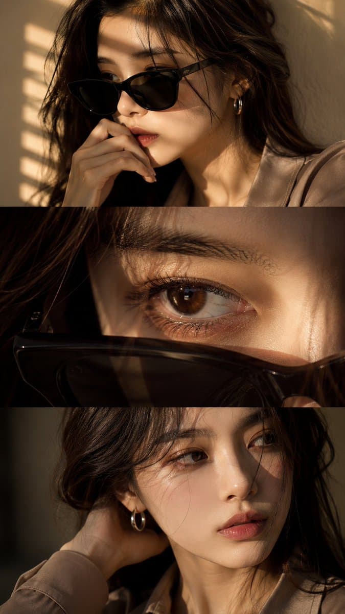 Luxury Editorial Triptych Portrait preview image 1