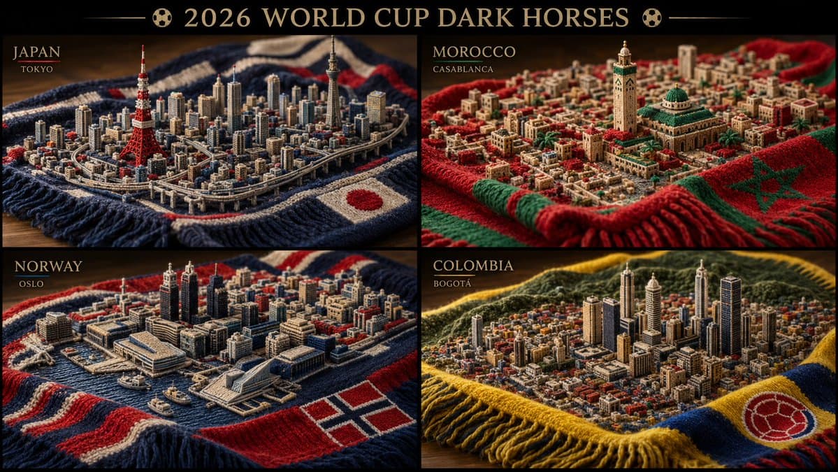 Knitted Skyline Scarf Macro preview image 1