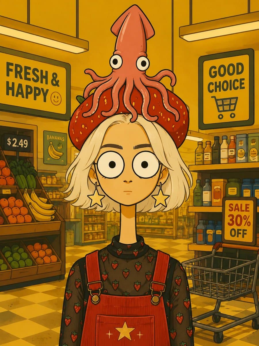 Bizarre Flat Cartoon Portrait preview image 1