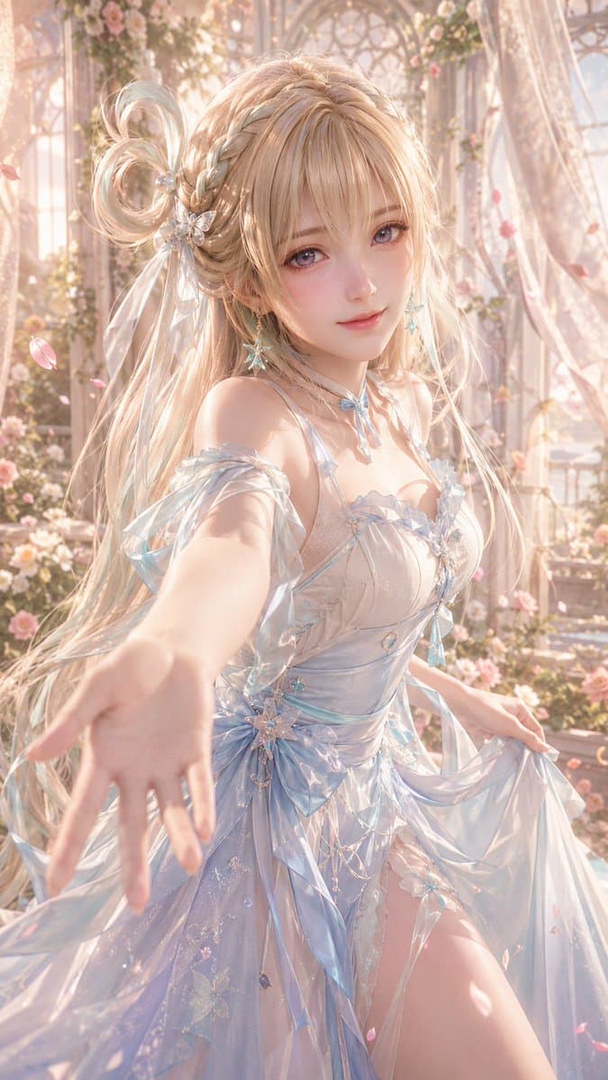 3D CG Oriental Fantasy Bridal Portrait preview image 1