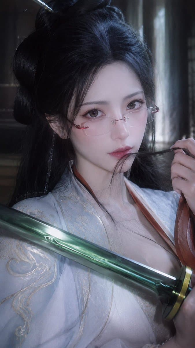 Cinematic Xianxia Swordswoman Portrait preview image 3