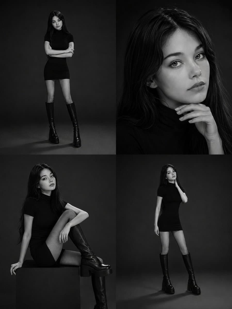 Monochrome Fashion Editorial Collage preview image 1