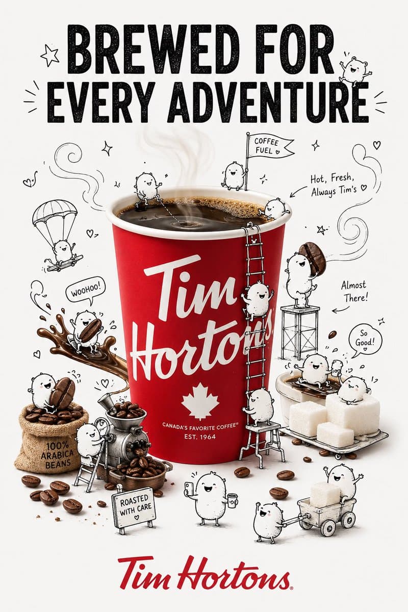 Composite Brand Advertisement with Doodles preview image 1