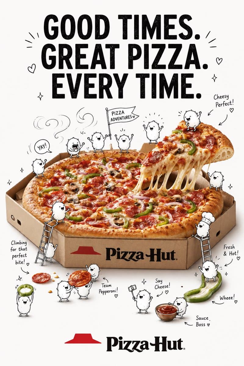 Composite Brand Advertisement with Doodles preview image 2