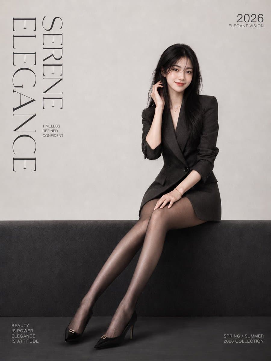 Minimalist Fashion Magazine Portrait preview image 3