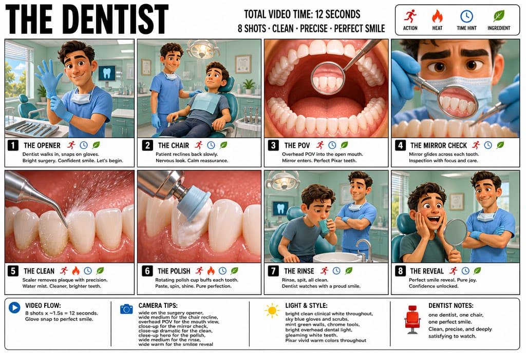 Dentist Storyboard Infographic preview image 1