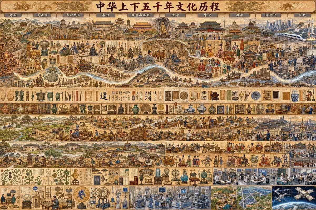 Chinese Civilization Timeline Poster preview image 1