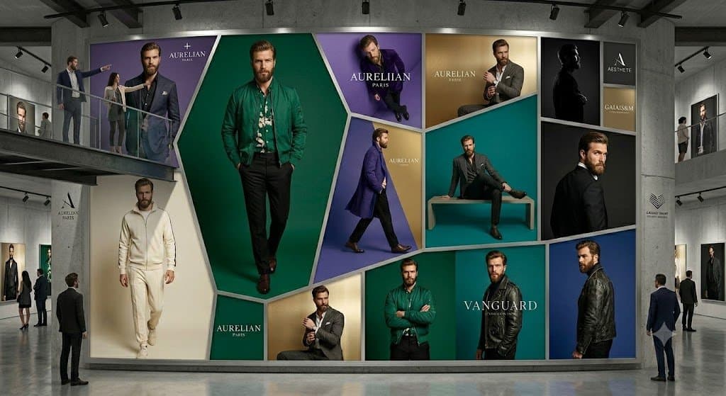 Luxury Menswear Gallery Collage preview image 1