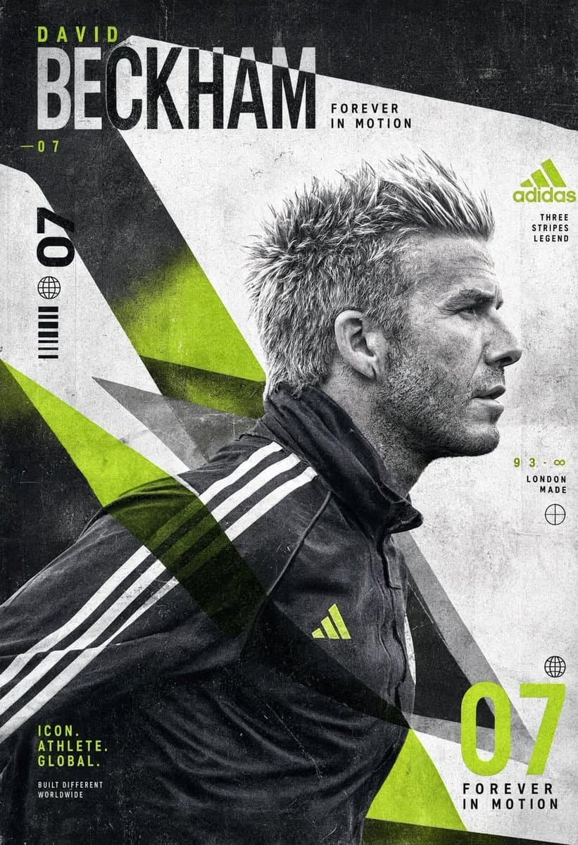 Experimental David Beckham Sports Poster preview image 1