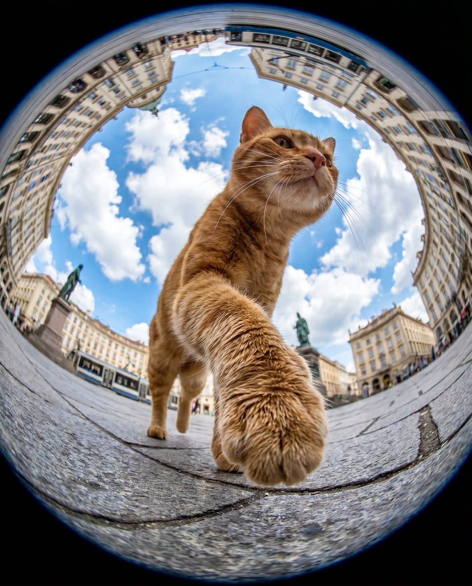 Ultra-Realistic Fisheye Urban Photography preview image 3