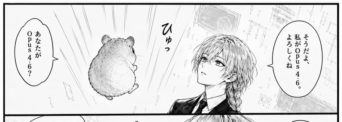 Falling Hamster Manga Panel preview image 2