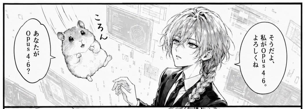 Falling Hamster Manga Panel preview image 4