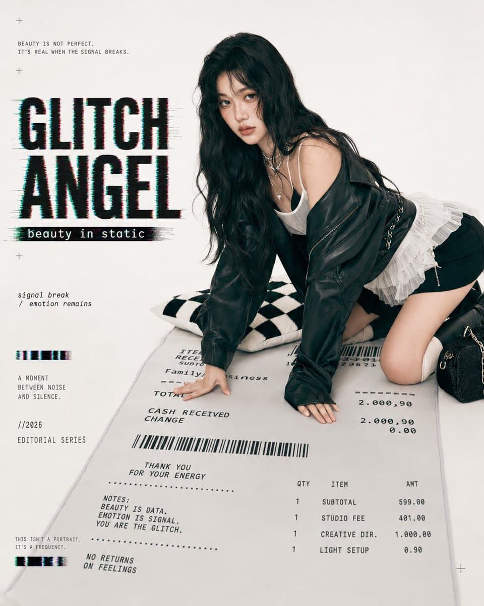 Glitch Angel Editorial Studio Shoot preview image 1