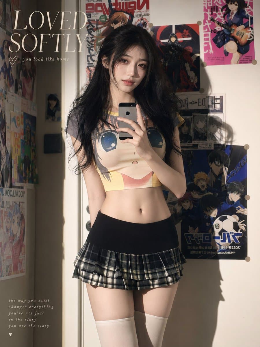 Soft Sunlit Anime Bedroom Selfie - 1 preview image 1