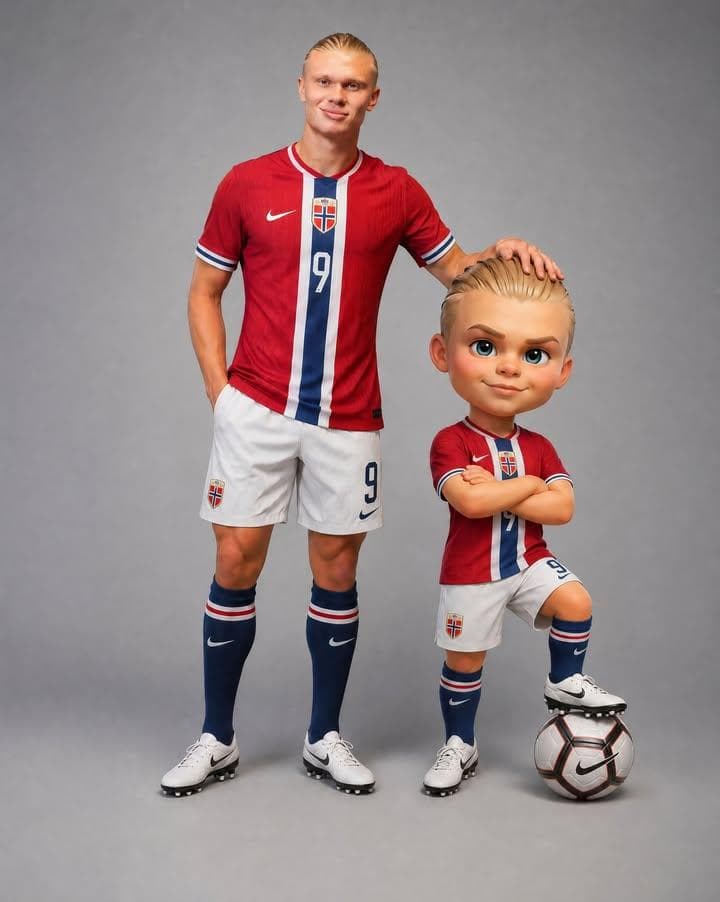 Footballer with Chibi Mini-Me Portrait - 1 preview image 4