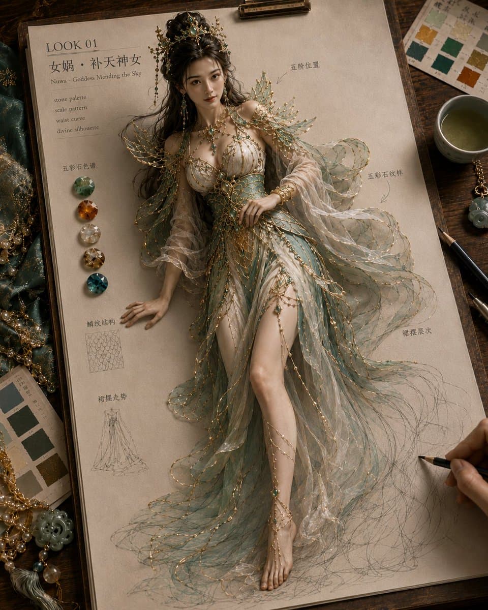 Mythical Haute Couture Sketch Workspace - 1 preview image 1