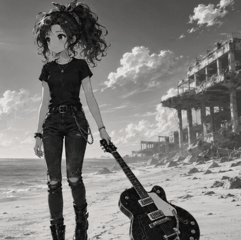 Dragging Guitar on Beach Walk - 1 preview image 3