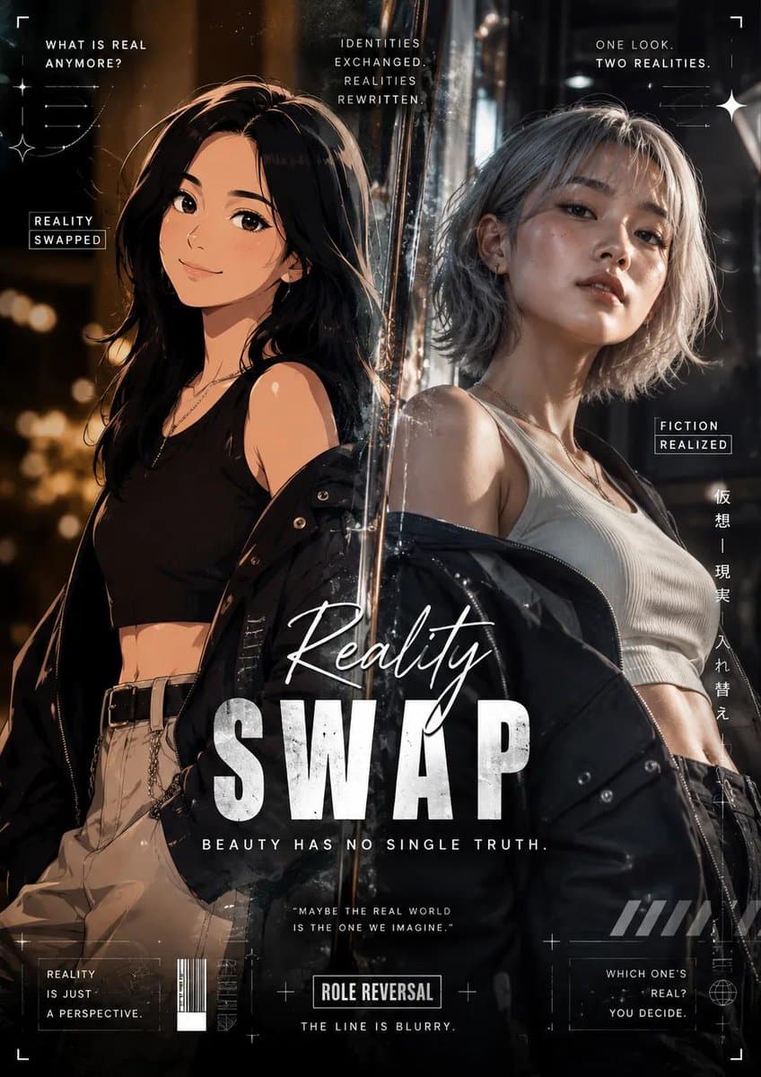 Reality vs Fiction Role Reversal Poster - 1 preview image 1