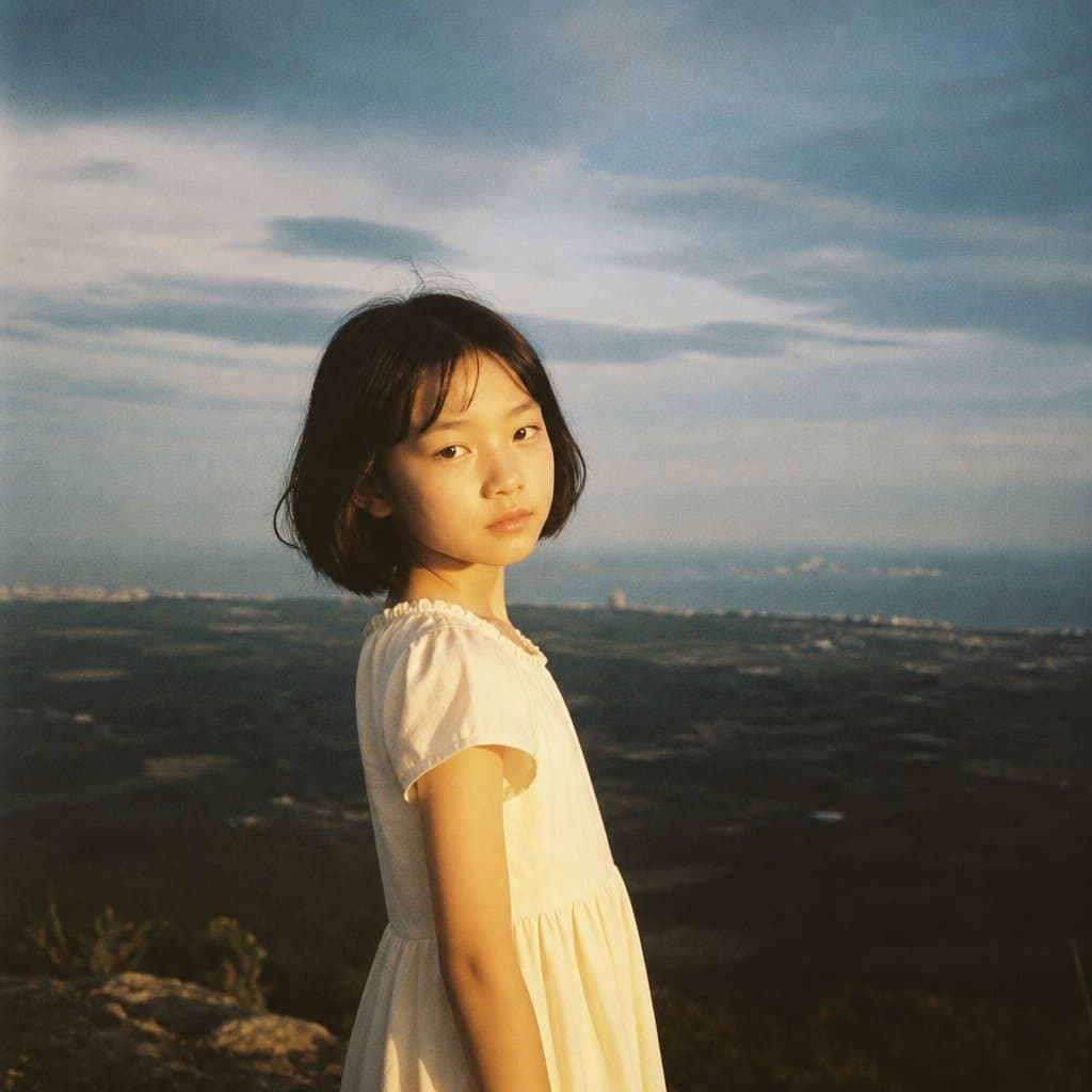 Girl on Vast Overlook preview image 1