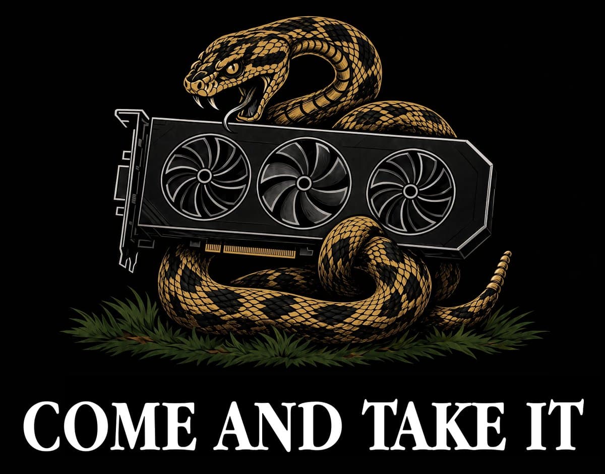 Rattlesnake GPU Come and Take It Graphic preview image 1