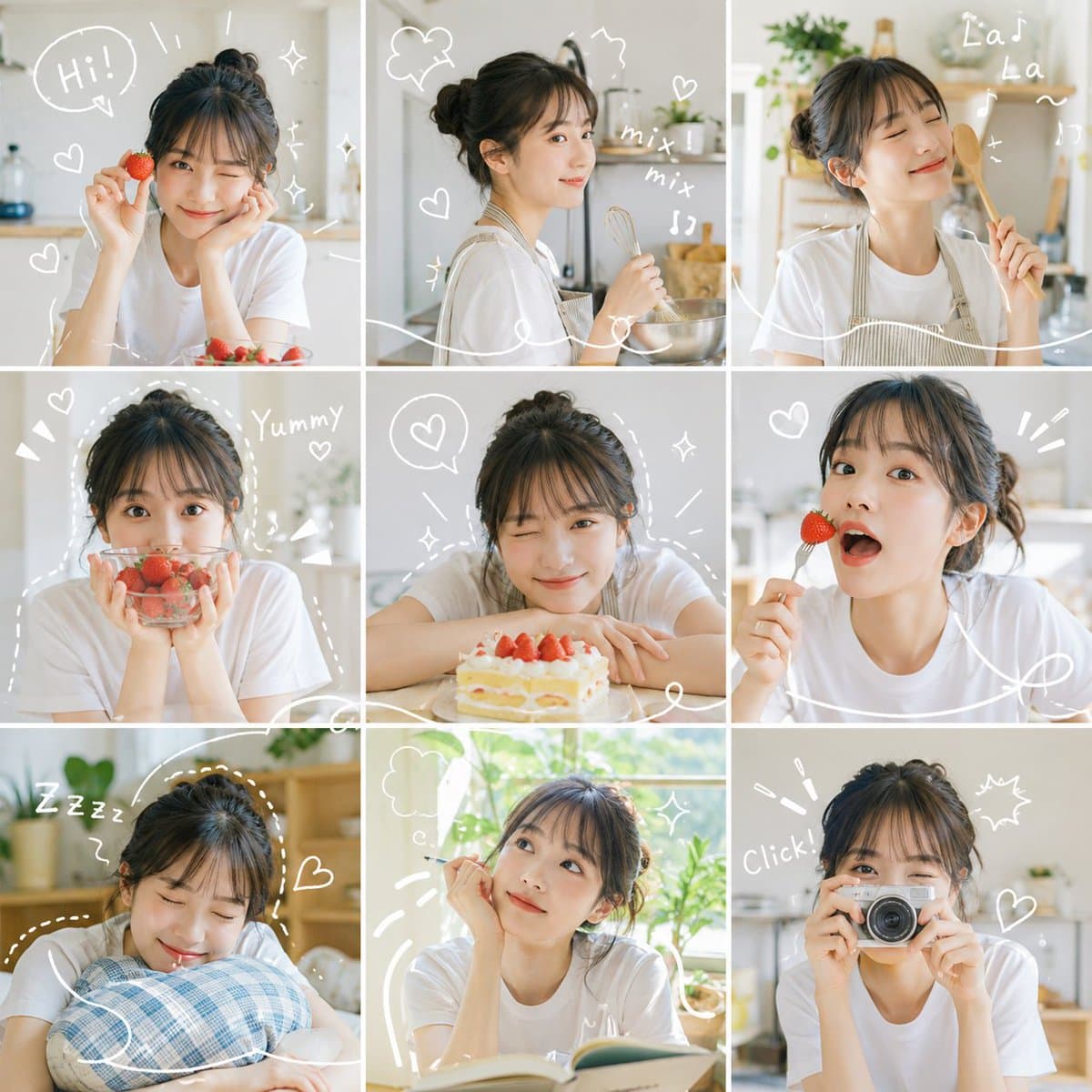 Grid Photo Collage Diary Style preview image 1