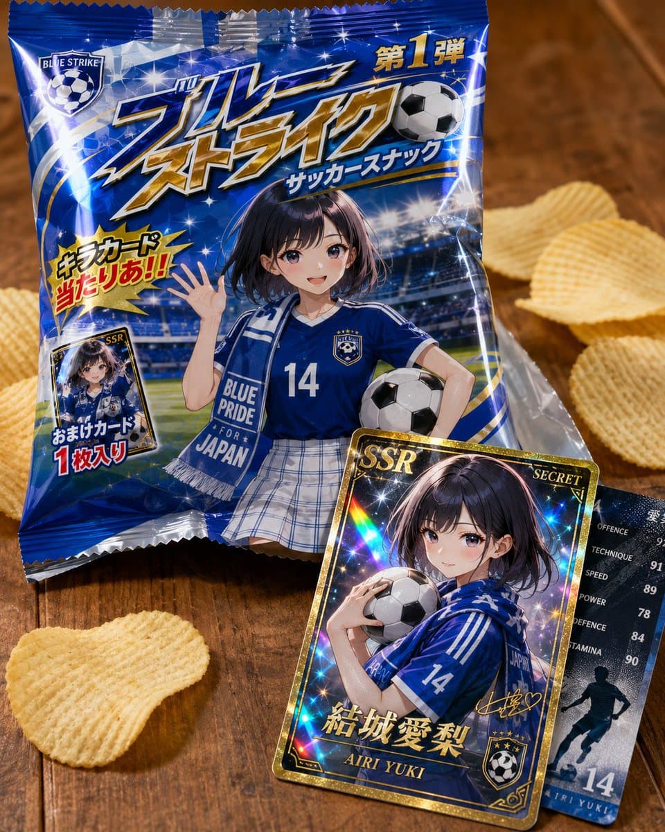 Fictional Soccer Snack Trading Card Product Photo preview image 1