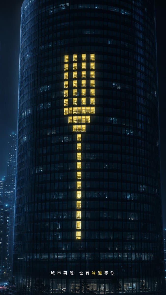 Glowing Exclamation Skyscraper - 1 preview image 1