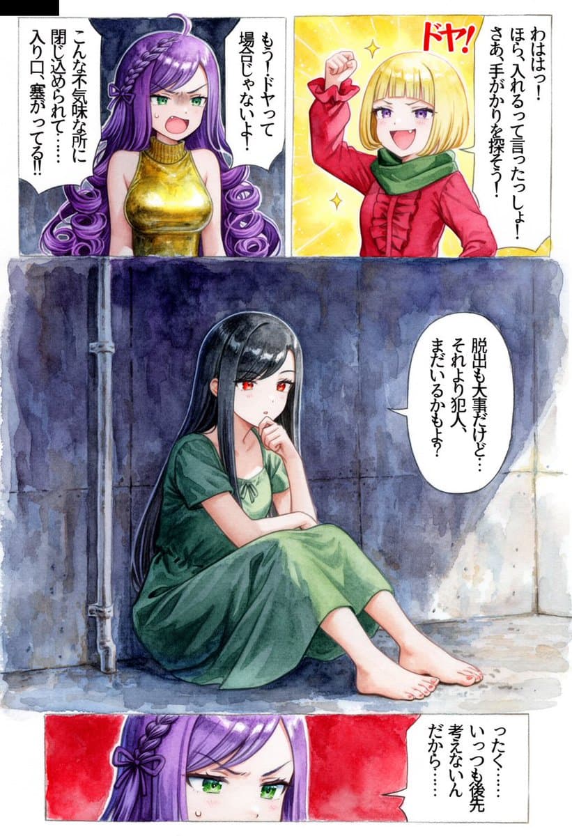 Watercolor Manga Locked Room Page - 1 preview image 1