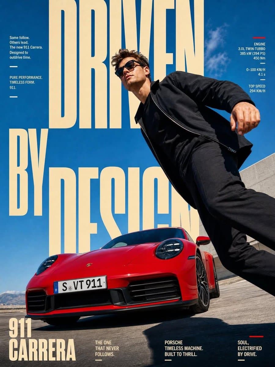 High-End Layered Editorial Action Poster - 1 preview image 2