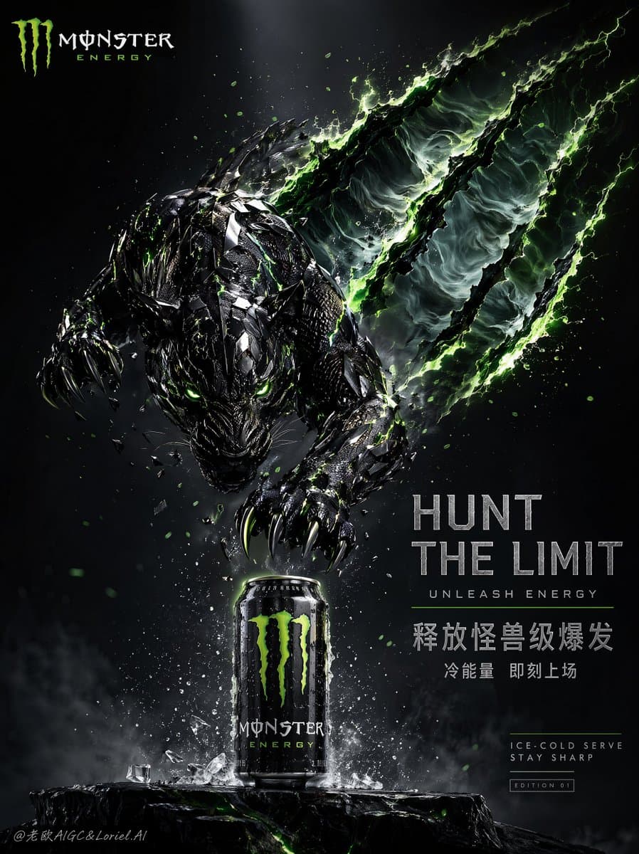 Cinematic Beast Energy Drink Poster - 1 preview image 1