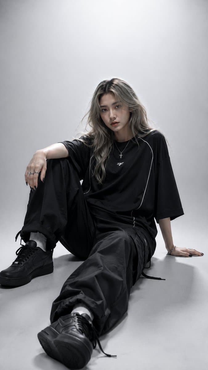 High-Fashion Editorial Studio Portrait - 1 preview image 2