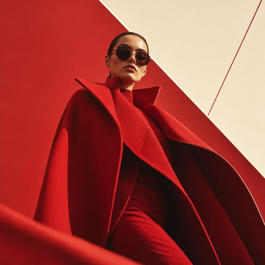 Geometric High-Fashion Editorial Portrait - 1 preview image 2
